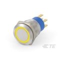 Alcoswitch AV19 DPM 0.4VA MOVE RING LED YELLOW 12V AV1920E512R04